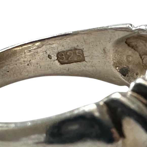 925 Sterling Silver Cubic Zirconia Size 7 - Picture 4 of 10